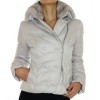 Down Jacket with Detachable Rex Rabbit Collar